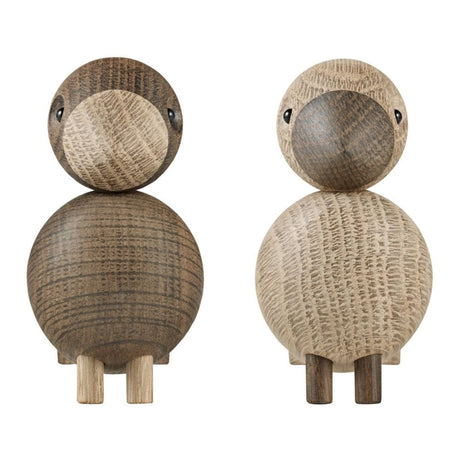 Kay Bojesen Lovebirds Oak and Smoked Oak Set of 2 4