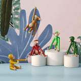 Kay Bojesen Mini Wooden Monkey Beechwood set 3