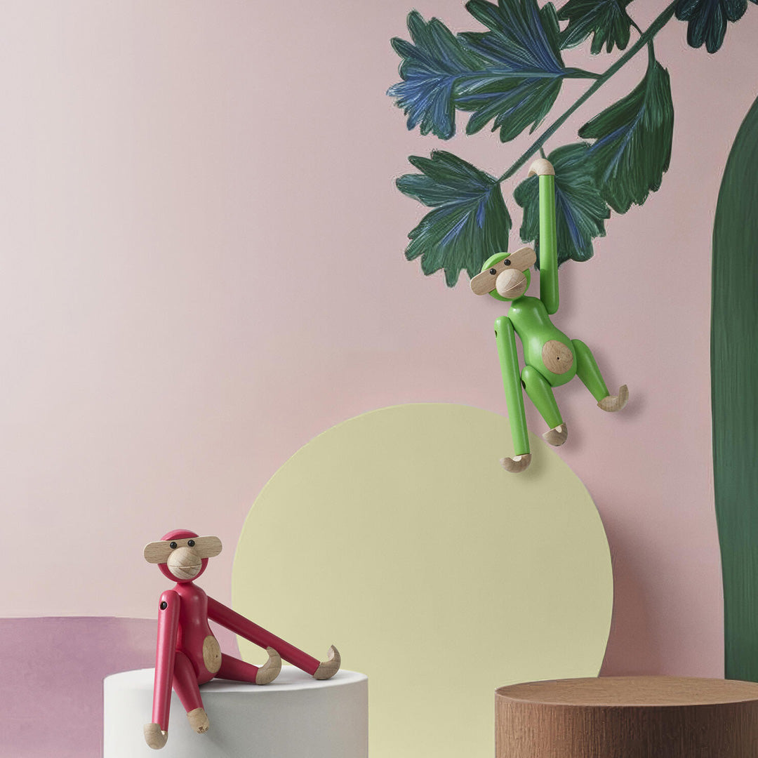 Kay Bojesen Mini Wooden Monkey Beechwood set 4