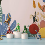 Kay Bojesen Mini Wooden Monkey Beechwood set 6