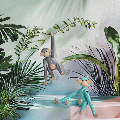 Kay Bojesen Mini Wooden Monkey Beechwood set 8