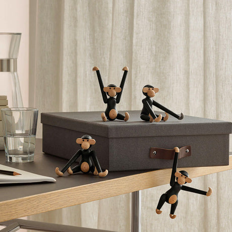 Kay Bojesen Mini Wooden Monkey Beechwood Stained Oak 5