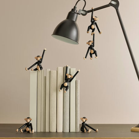 Kay Bojesen Mini Wooden Monkey Beechwood Stained Oak 9