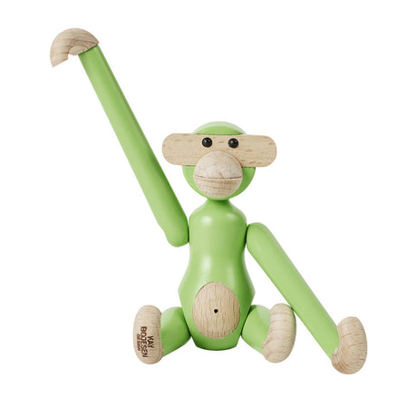 Kay Bojesen Mini Wooden Monkey Beechwood Light Green