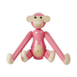 Kay Bojesen Mini Wooden Monkey Beechwood Pink 1