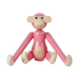 Kay Bojesen Mini Wooden Monkey Beechwood Pink 1
