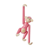 Kay Bojesen Mini Wooden Monkey Beechwood Pink 3