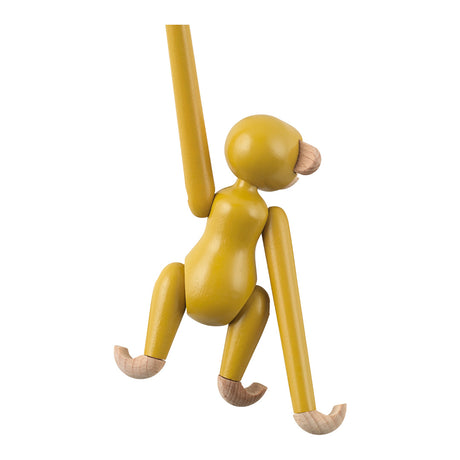Kay Bojesen Mini Wooden Monkey Beechwood Vintage Yellow 3
