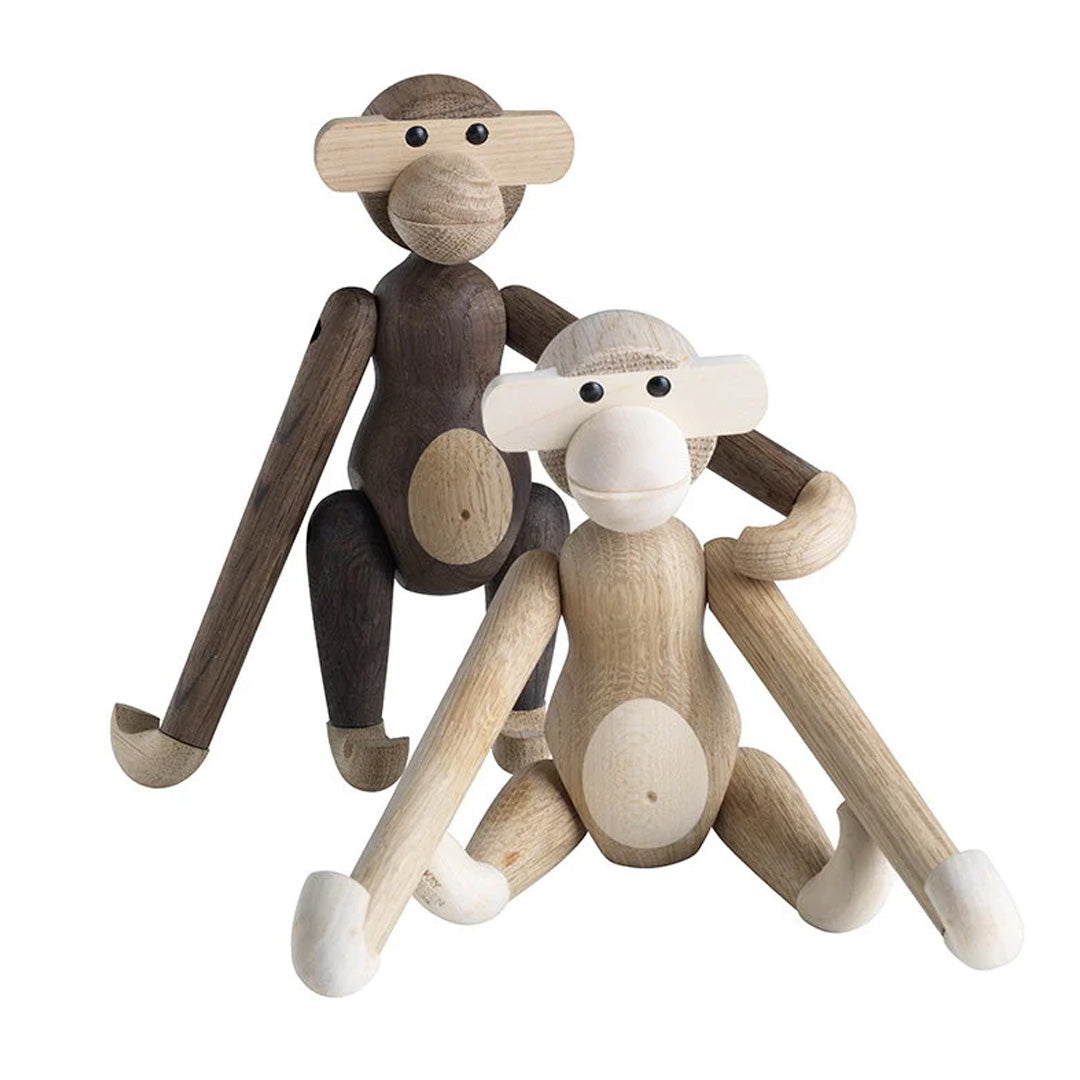 Kay Bojesen Small Wooden Monkey Beechwood  Oak and Maple 3