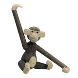 Kay Bojesen Small Wooden Monkey Beechwood Oak and Smoked Oak 2