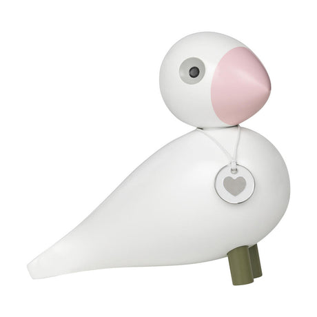 Kay Bojesen Beechwood Songbird Love White and Rose 1