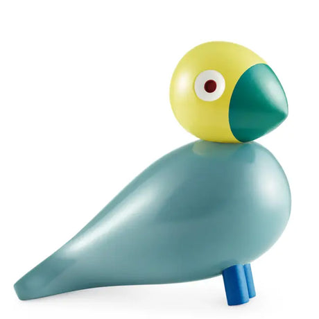 Kay Bojesen Beechwood Songbird Sunshine Turquoise and Yellow 1