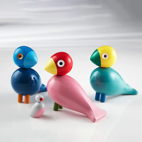 Kay Bojesen Beechwood Songbird Sunshine Turquoise and Yellow 2
