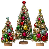 Bethany Lowe Kitschmas Trees - Set of 3 front white