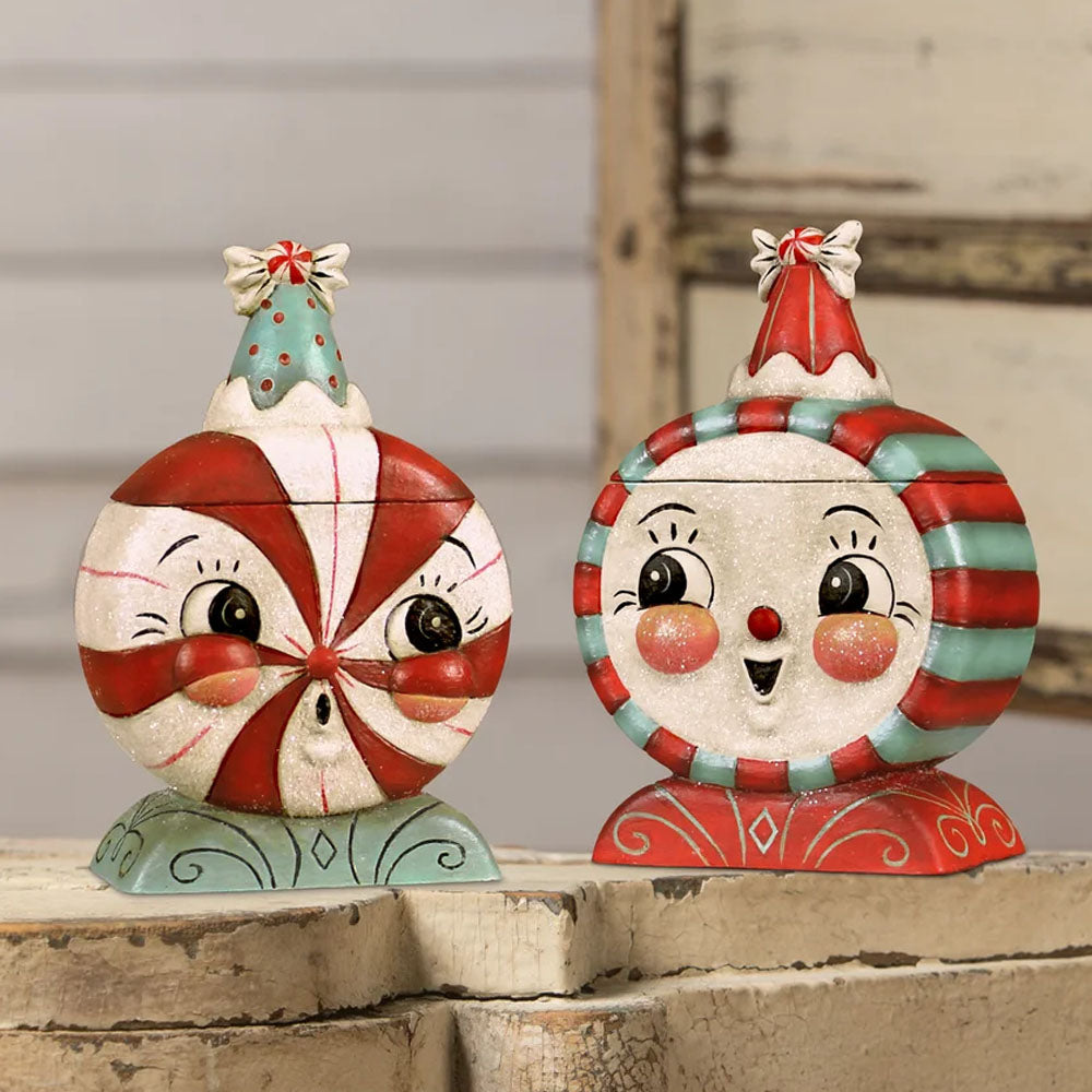 Laughing Merrymint Candy Box by Johanna Parker 5" set