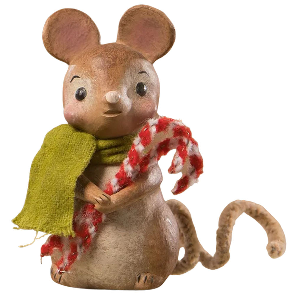 Little Mouse with Candy Canes by Bethany Lowe Designs 2.5" front