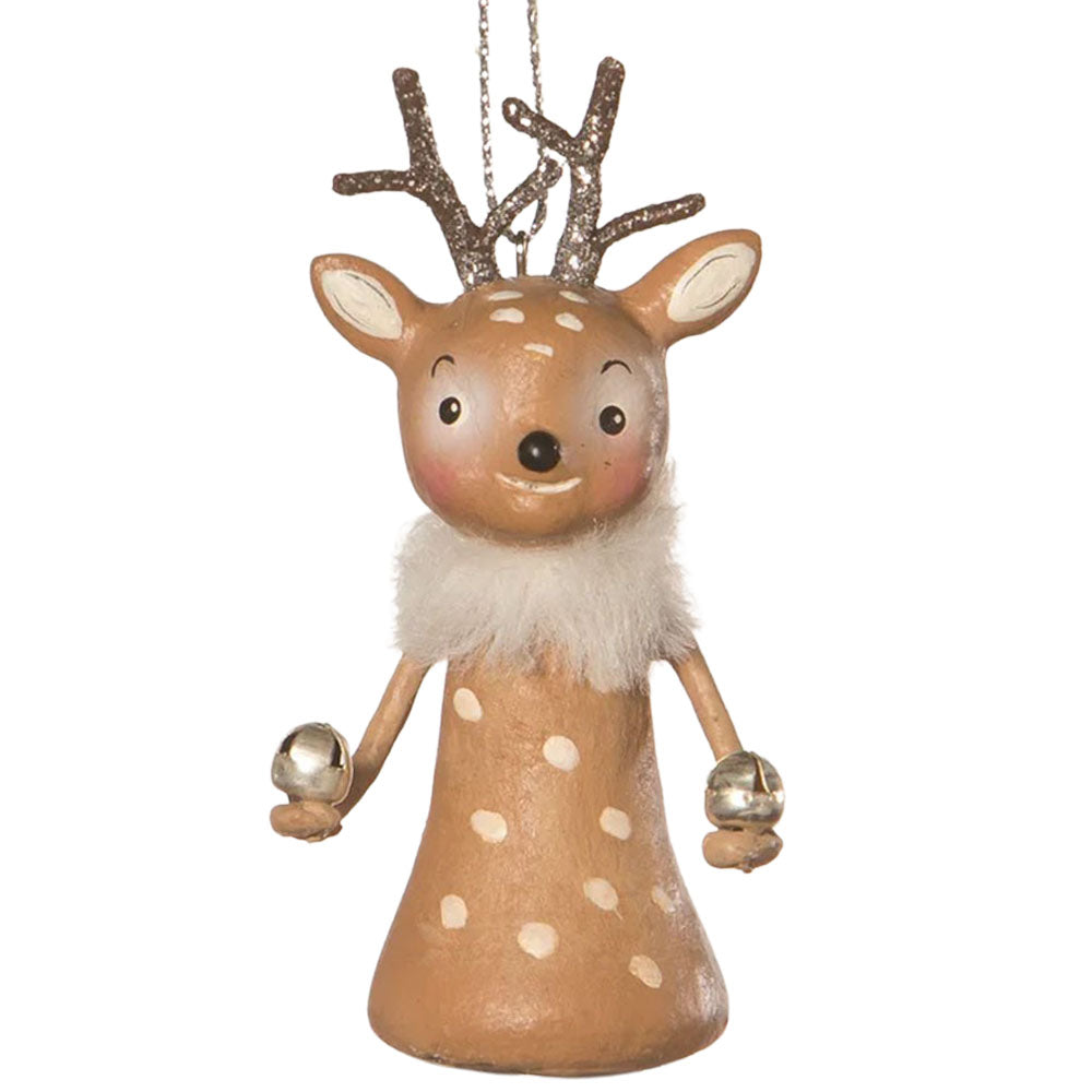Little Reindeer Ornament by Michelle Lauritsen 3" front