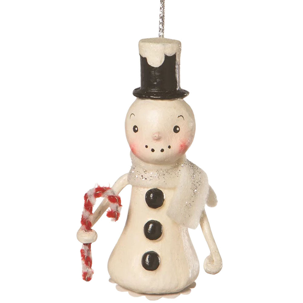 Little Snowman Ornament by Michelle Lauritsen 3" front