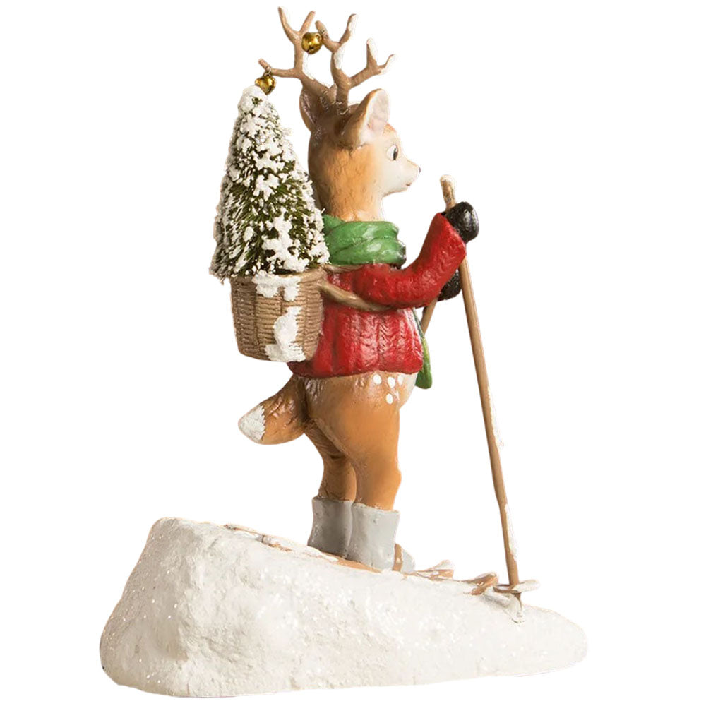 Lockhart the Skiing Deer by Bethany Lowe Designs  back