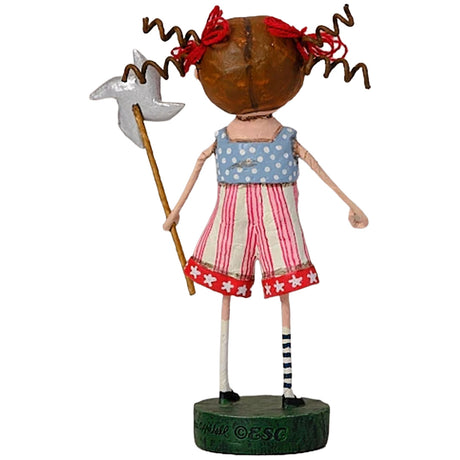 Cuddle Decor American Belle Collectible Figurine by Lori Mitchell back