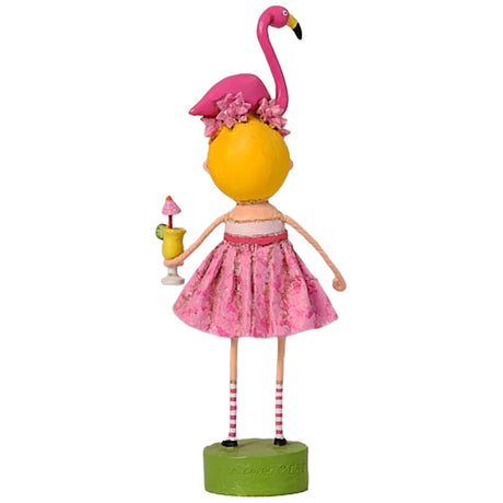 Cuddle Decor Lori Mitchell Fia Flamingo 8.25" back