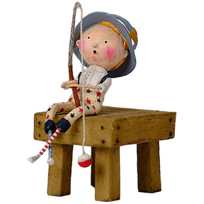 Cuddle Decor Lori Mitchell Gone Fishin' 5.25" front