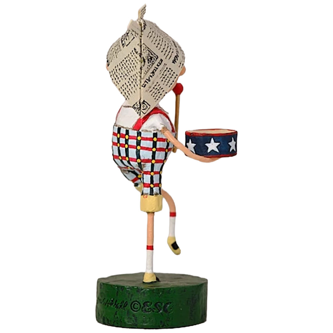 Cuddle Decor Lori Mitchell Little Patriotic Boy 6" back