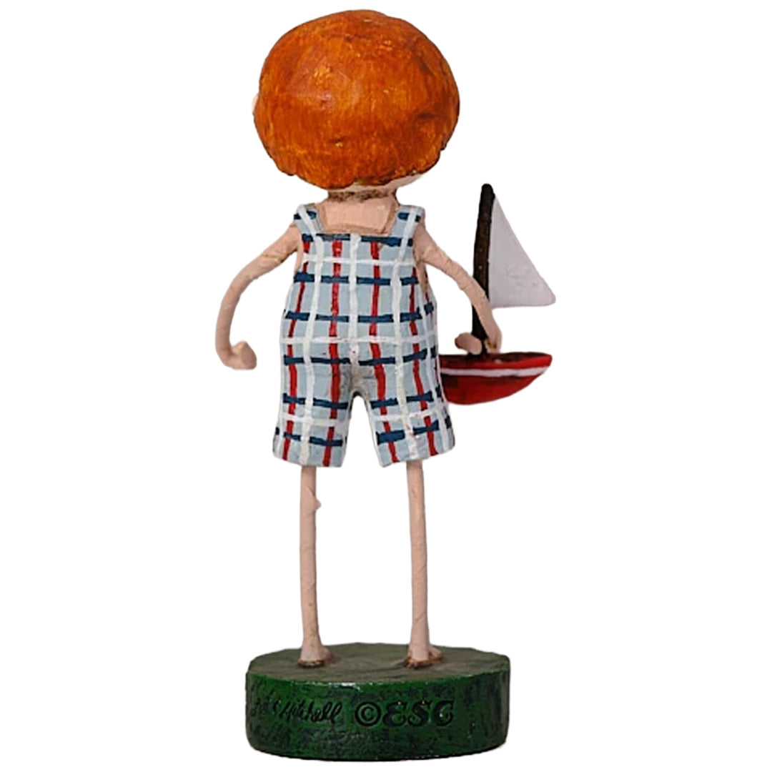 Cuddle Decor Lori Mitchell Stuart's Sailboat 5" back