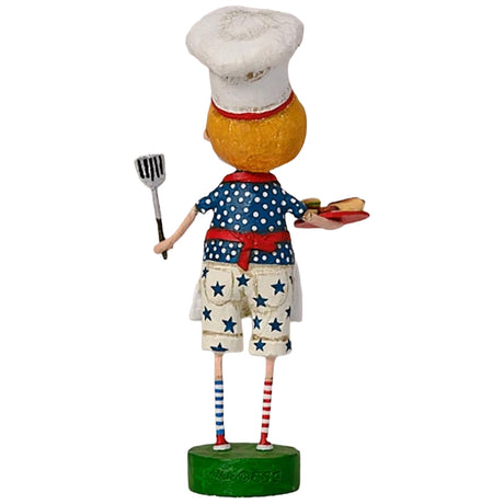 Cuddle Decor Lori Mitchell The Grill Master 7.5" back