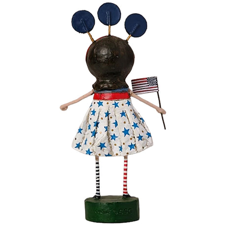 Cuddle Decor Lori Mitchell USA Girl 7.75" back