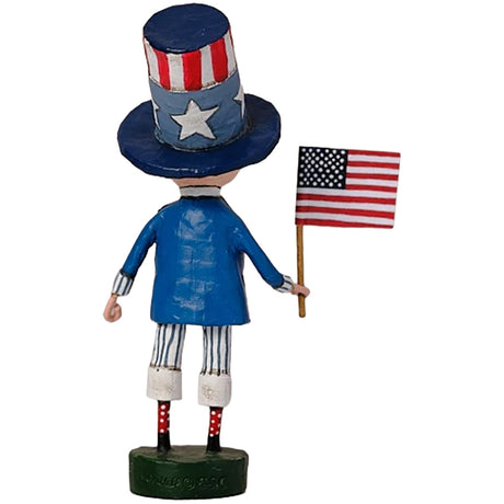 Cuddle Decor Lori Mitchell Yankee Doodle Boy 7" back