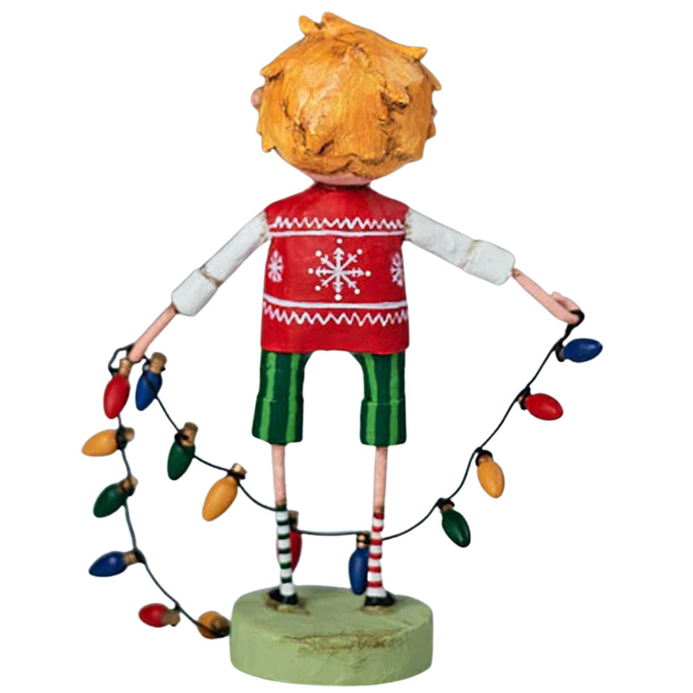 All Lit Up Christmas Figurine and Collectible by Lori Mitchell back