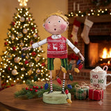 Cuddle Decor Lori Mitchell All Lit Up Christmas Figurine and Collectible by Lori Mitchell front lifestyle