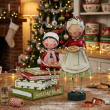 Cuddle Decor Baking Time Christmas Figurine Collectible by Lori Mitchell Set of 2 lifestyle