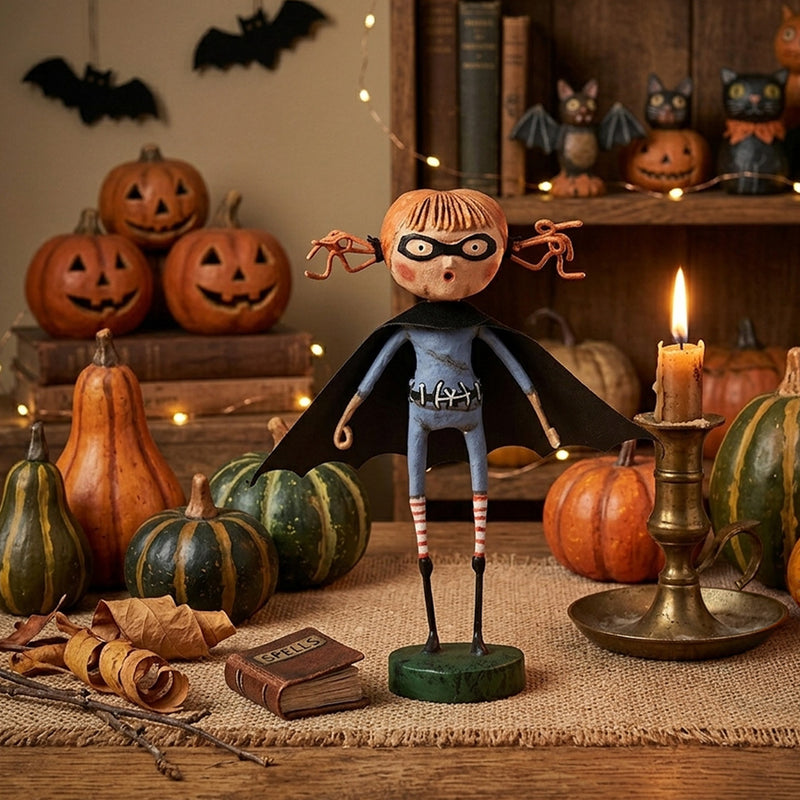 Cuddle Decor Batty Natty Halloween Figurine and Collectible by Lori Mitchell lifestyle
