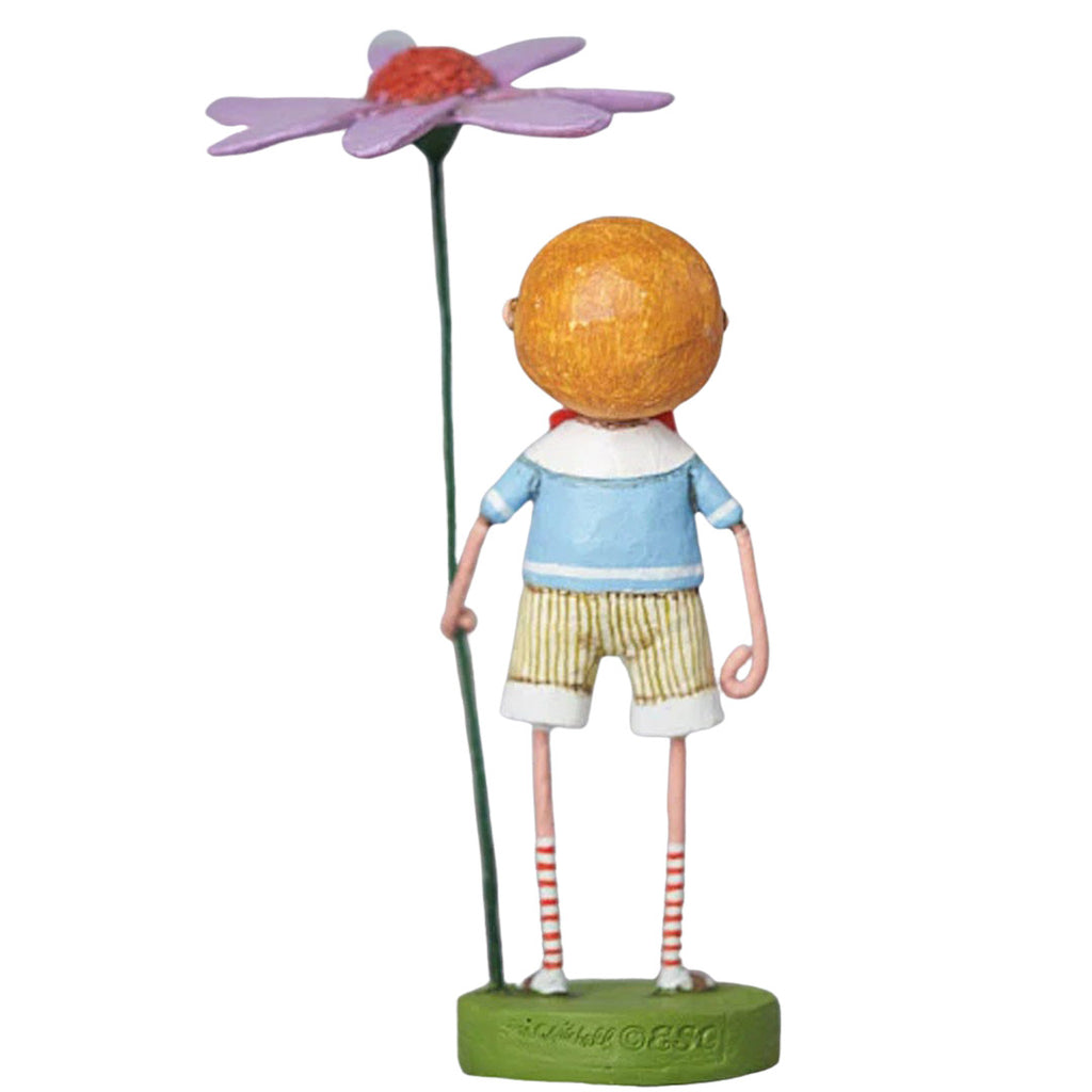 Billy Bloom Spring and Easter Figurine Collectible by Lori Mitchell back