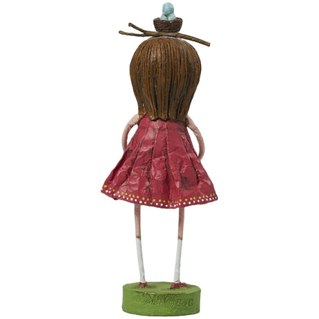 Birdy's House Spring and Easter Figurine Collectible by Lori Mitchell front back