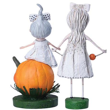 Cuddle decor Lori Mitchell Boo Boo Sisters - Set of 2 new version back