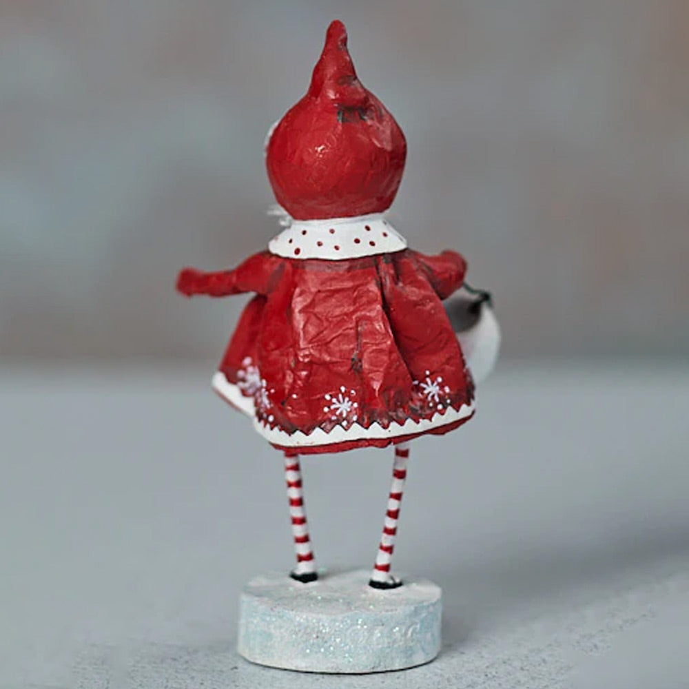 Bundled Up Brenna Christmas Figurine and Collectible by Lori Mitchell back