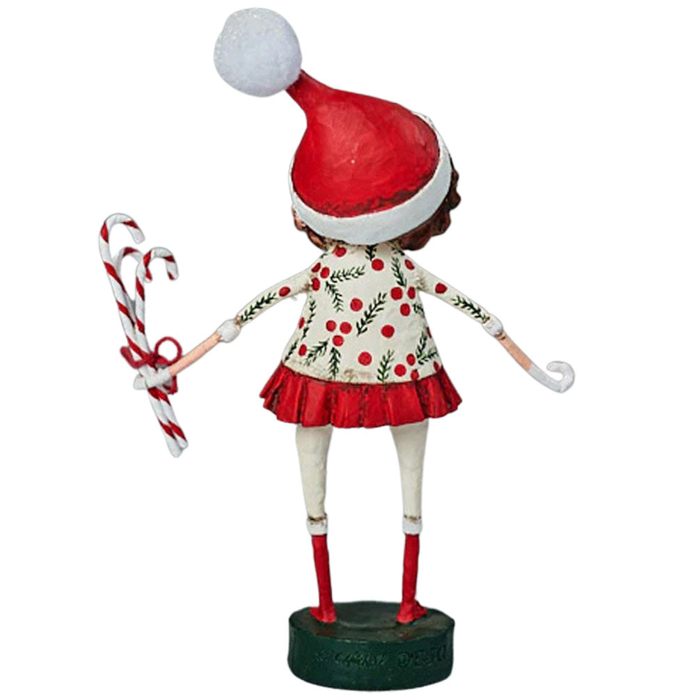 Candie's Canes Christmas Figurine and Collectible by Lori Mitchell back
