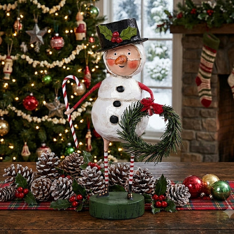 Cuddle Decor Chilly Willy Christmas Figurine and Collectible by Lori Mitchell front lifestyle