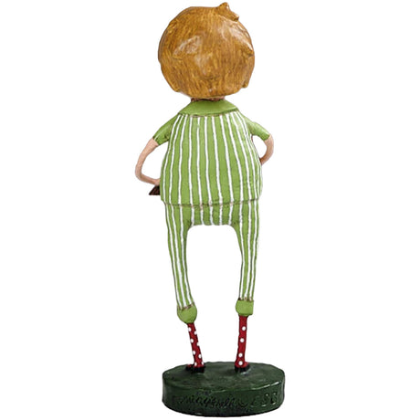 Choo Choo MaGoo Christmas Figurine and Collectible by Lori Mitchell back
