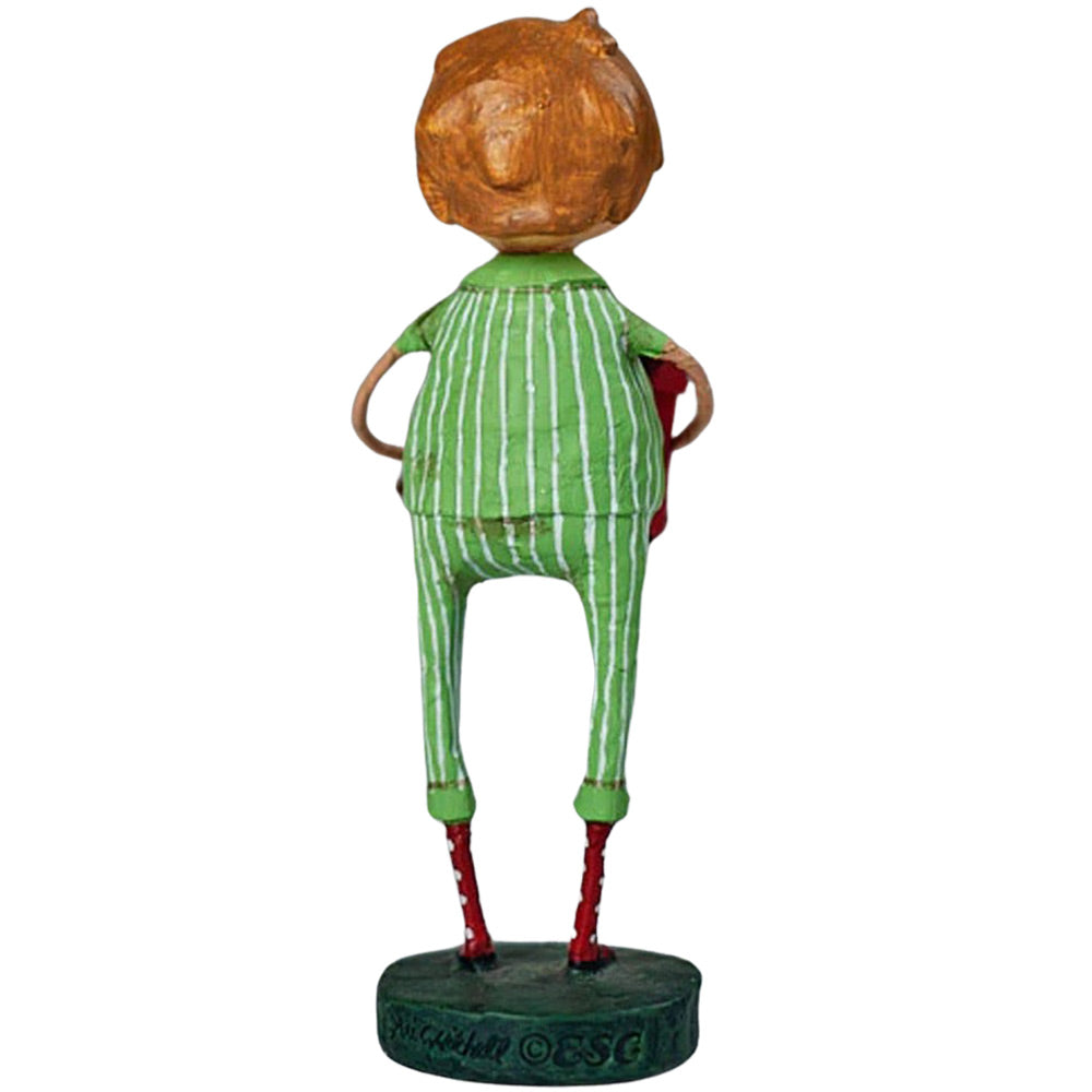 Choo Choo MaGoo Christmas Figurine and Collectible by Lori Mitchell back