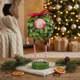Cuddle Decor Christmas Kisses Christmas Figurine and Collectible by Lori Mitchell front lifestyle