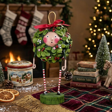 Cuddle Decor Christmas Kisses Christmas Figurine and Collectible by Lori Mitchell front lifestyle
