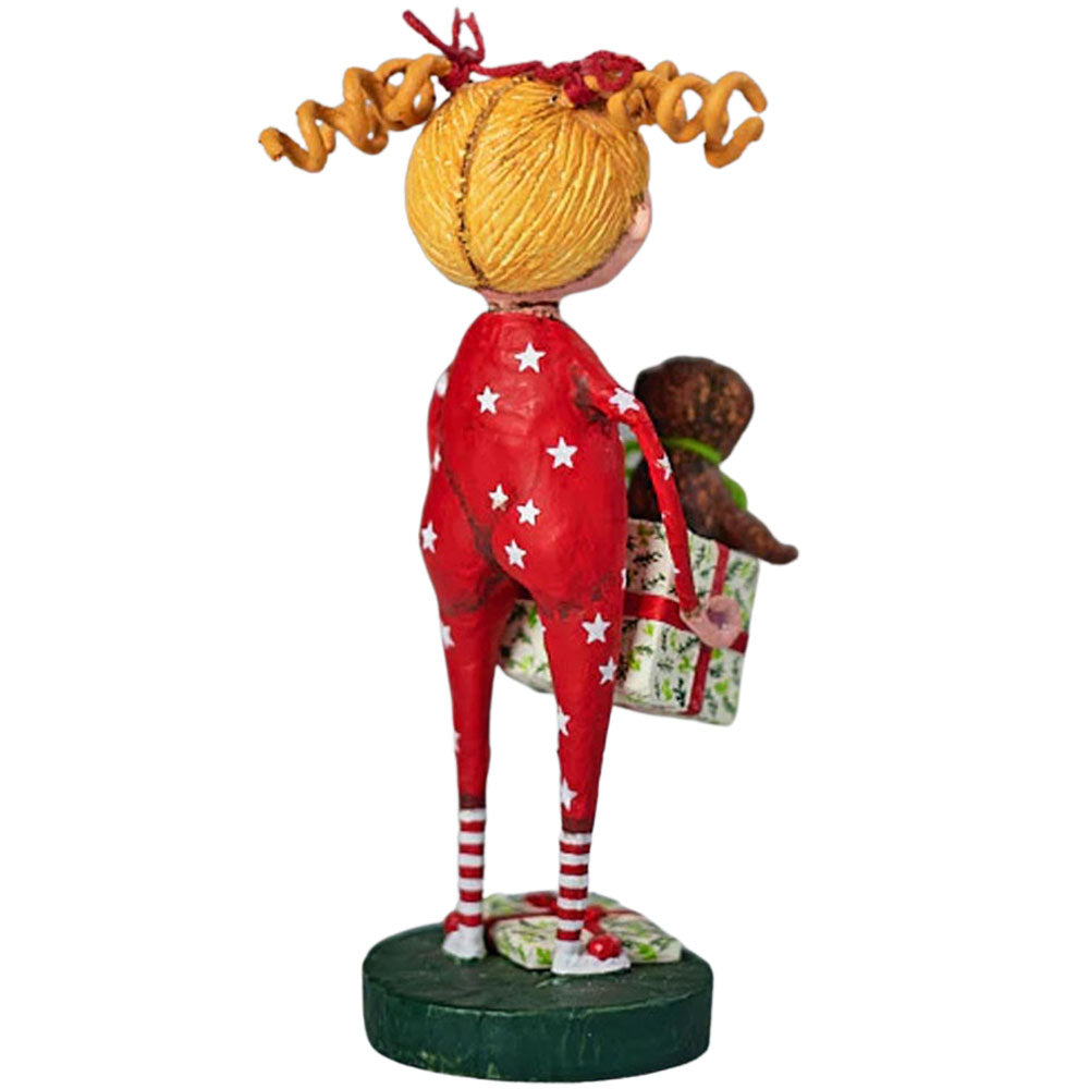 Christmas Pup Christmas Figurine and Collectible by Lori Mitchell back