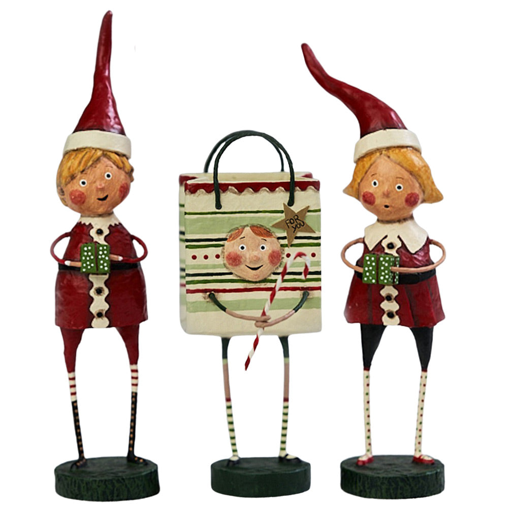 We Gift Christmas Figurine and Collectible by Lori Mitchell Set of 3