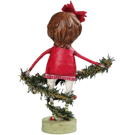 Deck the Halls Christmas Figurine and Collectible by Lori Mitchell back