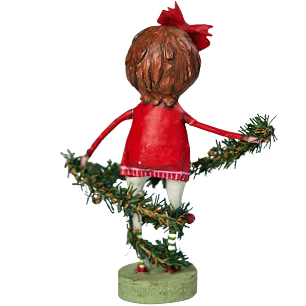 Deck the Halls Christmas Figurine and Collectible by Lori Mitchell back
