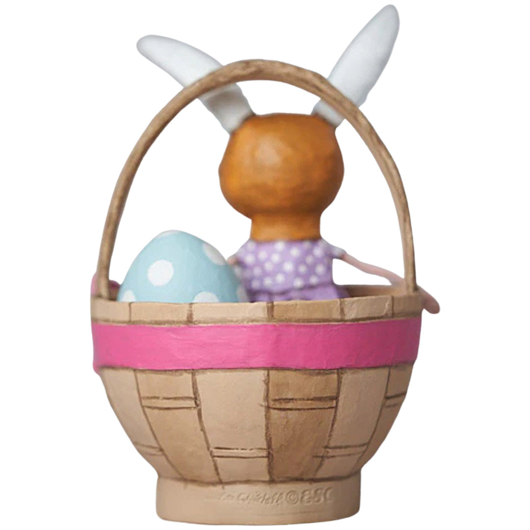 Easter Greetings Spring Figurine Collectible by Lori Mitchell back